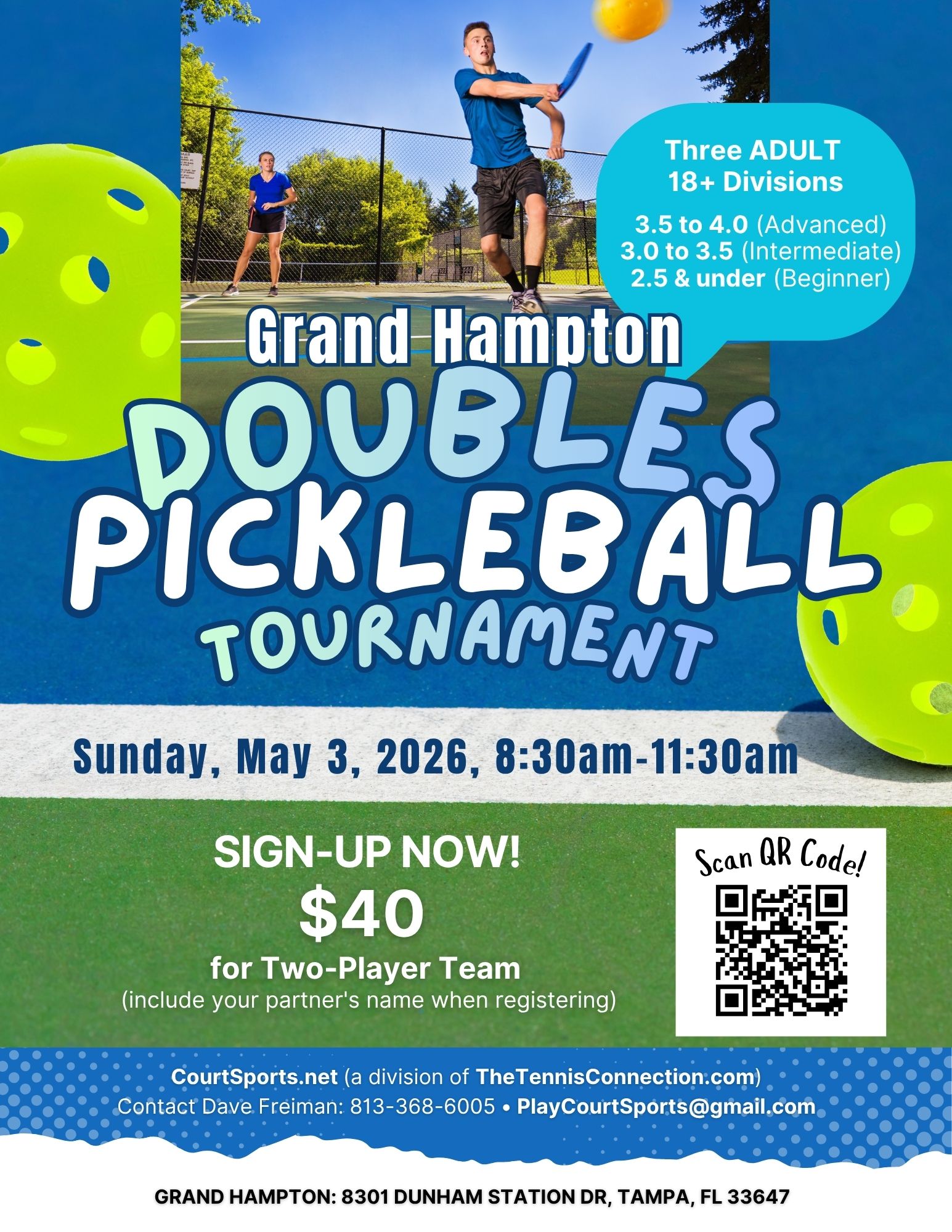Grand Hampton Doubles Pickleball Tournament