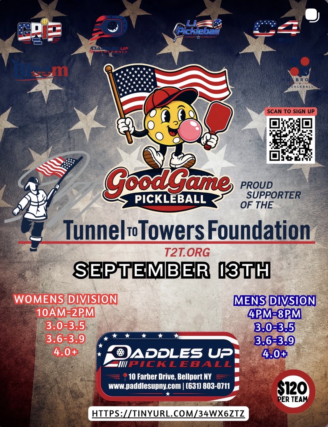 Good Game Pickleball Tournament for Tunnel to Towers Foundation
