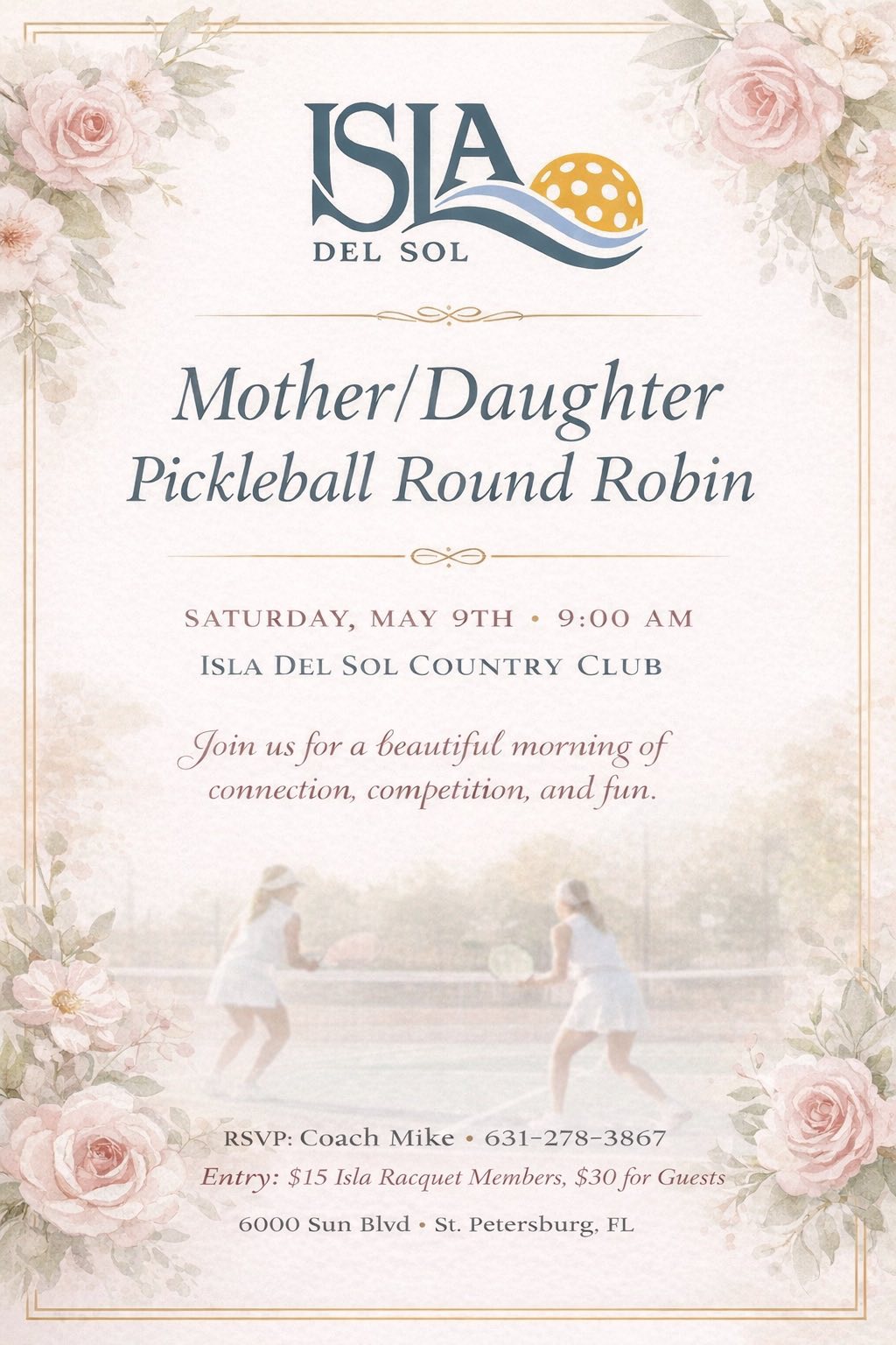 Mother/Daughter Pickleball Round Robin