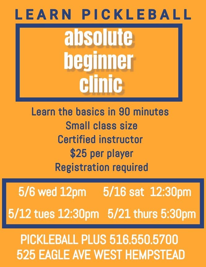 Absolute Beginner Pickleball Clinic