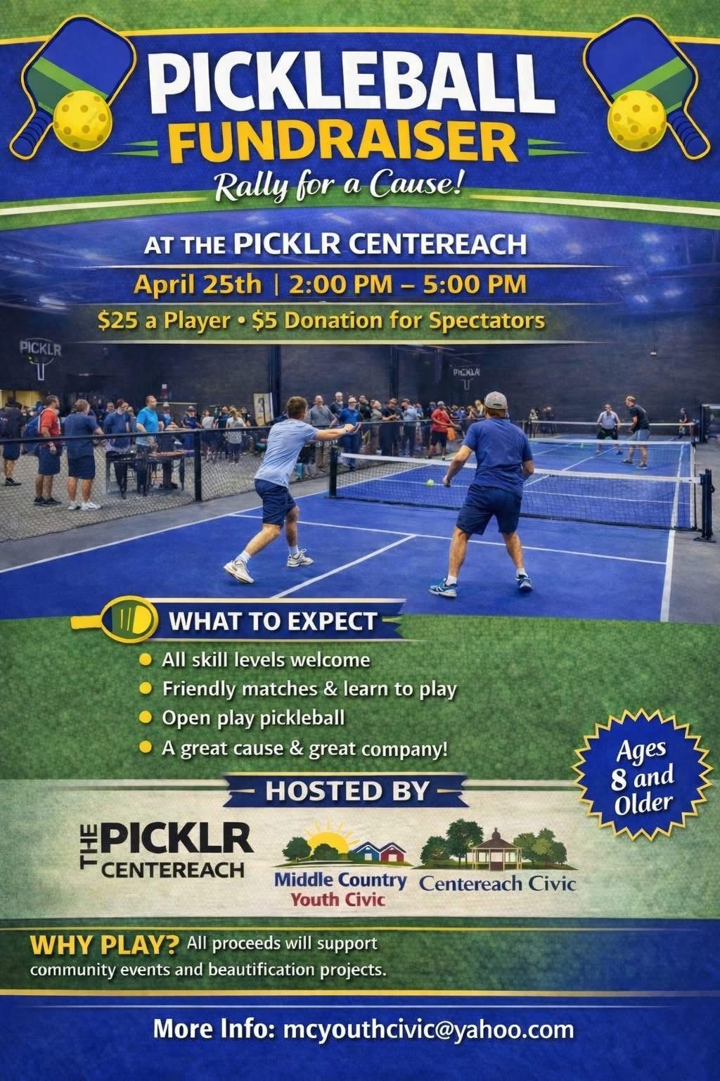 PICKLEBALL FUNDRAISER Rally for a Cause!