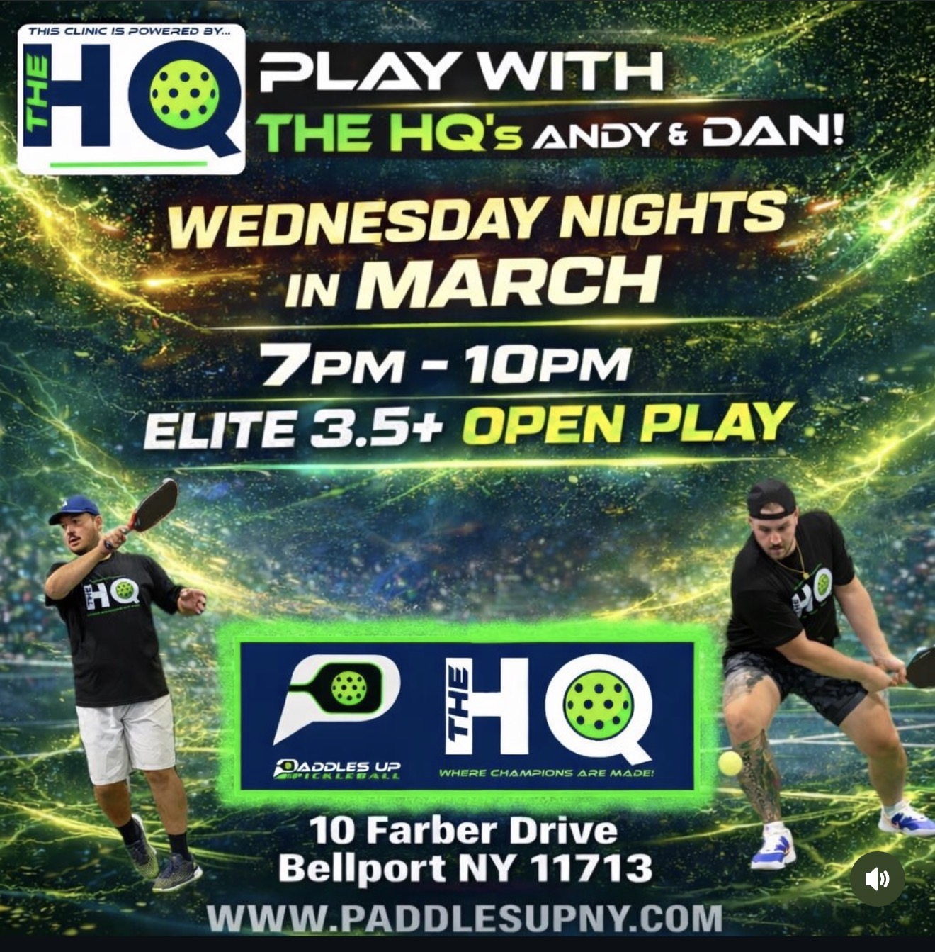 Elite 3.5+ Open Play with The HQ's Andy & Dan